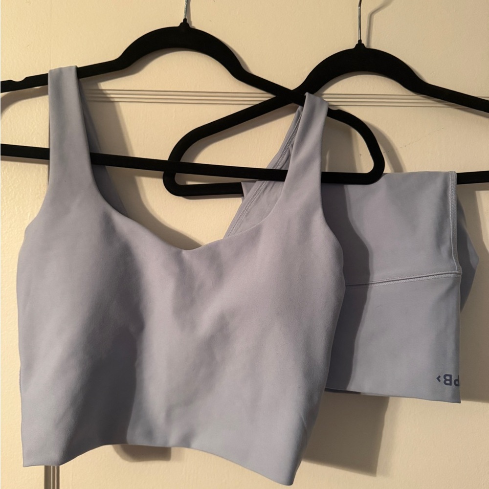 Abercrombie Long Sports Bra and Bike Shorts Set